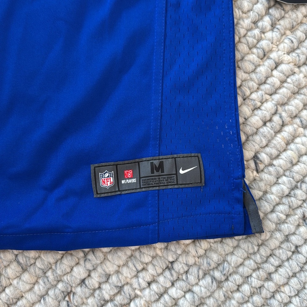 NWT Nike NFL Youth Boys On Field Medium Blue Gold Colors Short Sleeve‎ Jersey. - Picture 6 of 12